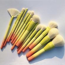 Load image into Gallery viewer, Gradient Color 14pcs Makeup Brushes