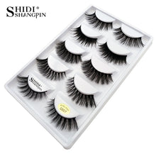 Load image into Gallery viewer, 5 pairs natural mink eyelashes