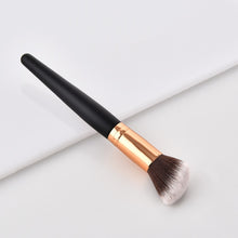 Load image into Gallery viewer, Black and bronze make up brushes