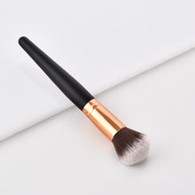 Load image into Gallery viewer, Black and bronze make up brushes
