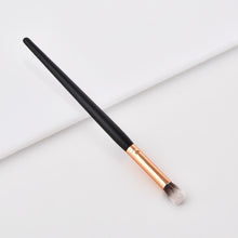 Load image into Gallery viewer, Black and bronze make up brushes