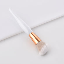 Load image into Gallery viewer, White and bronze make up brushes