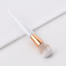 Load image into Gallery viewer, White and bronze make up brushes