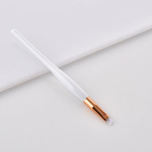 Load image into Gallery viewer, White and bronze make up brushes
