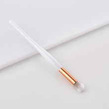 Load image into Gallery viewer, White and bronze make up brushes