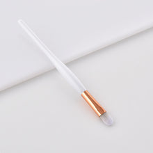 Load image into Gallery viewer, White and bronze make up brushes