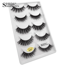 Load image into Gallery viewer, 5 pairs natural false eyelashes
