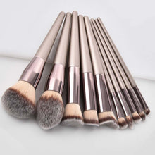 Load image into Gallery viewer, matte grey make up brushes
