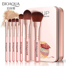 Load image into Gallery viewer, 7 pcs pink brushes set