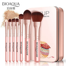 Load image into Gallery viewer, 7 pcs pink brushes set