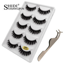 Load image into Gallery viewer, 1 kit eyelashes tweezers natural 3d mink lashes
