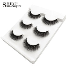 Load image into Gallery viewer, New 3 pairs natural false eyelashes