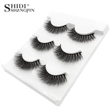 Load image into Gallery viewer, New 3 pairs natural false eyelashes