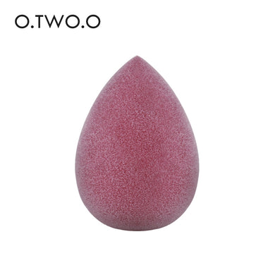 O.TWO.O Microfiber Velvet Sponge Red Wine Color Drop Cosmetic Puff Fluff Surface Make Up Tools