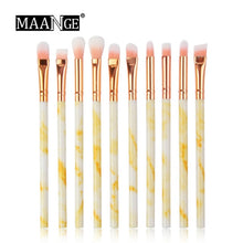 Load image into Gallery viewer, MAANGE 7/10pcs Marbling Makeup Brushes Set
