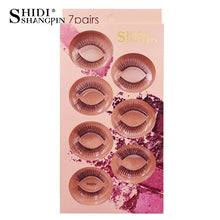 Load image into Gallery viewer, 7 pairs 100% natural false eyelashes