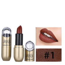 Load image into Gallery viewer, New matte gold tube waterproof lipstick