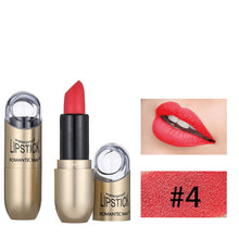 Load image into Gallery viewer, New matte gold tube waterproof lipstick