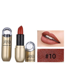 Load image into Gallery viewer, New matte gold tube waterproof lipstick