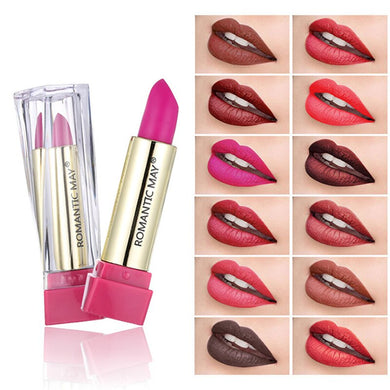 12 color  big red matte lipstick velvet waterproof