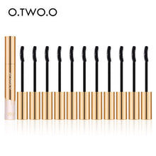 Load image into Gallery viewer, O.TWO.O 12pcs/set 3D Mascara Lengthening Black Lash Eyelash Extension Eye Lashes Brush Gold Color Mascara Makeup Kit